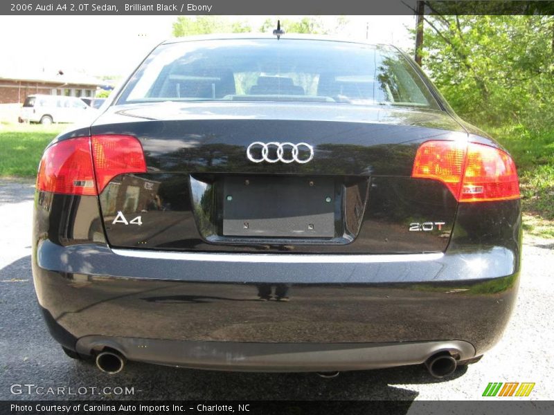 Brilliant Black / Ebony 2006 Audi A4 2.0T Sedan