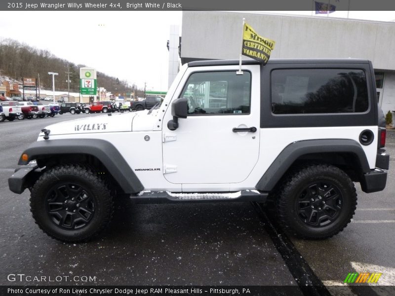 Bright White / Black 2015 Jeep Wrangler Willys Wheeler 4x4