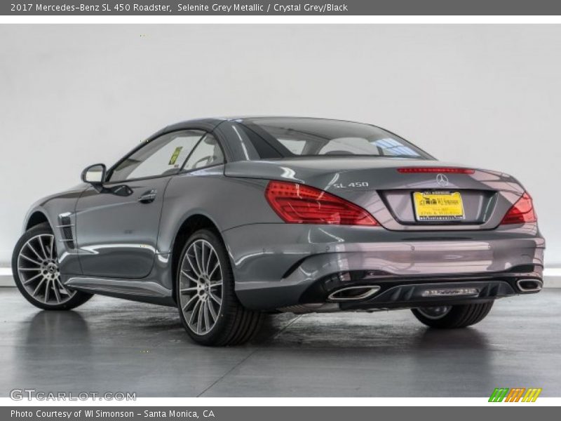 Selenite Grey Metallic / Crystal Grey/Black 2017 Mercedes-Benz SL 450 Roadster