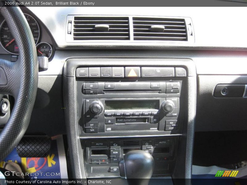 Brilliant Black / Ebony 2006 Audi A4 2.0T Sedan