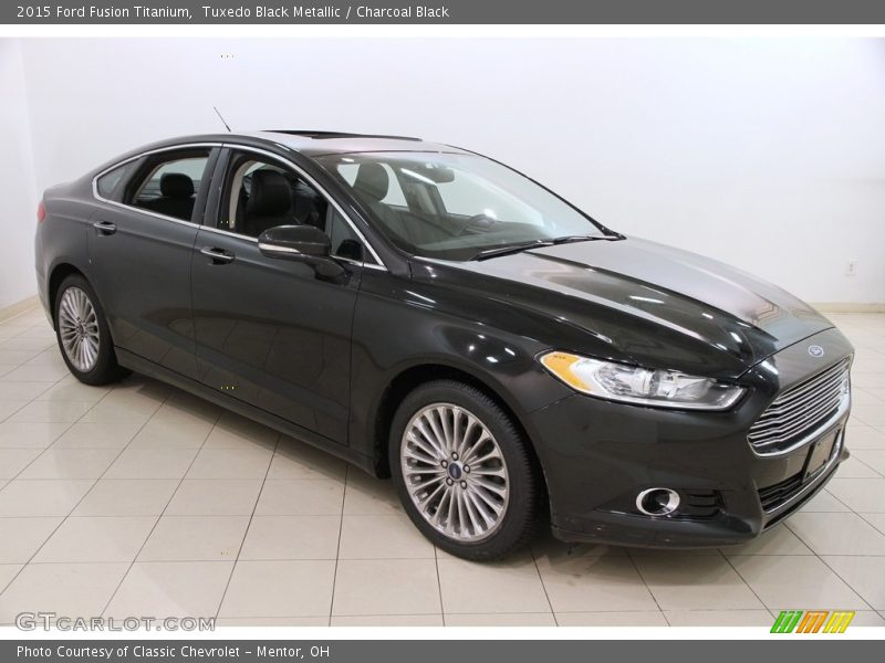Tuxedo Black Metallic / Charcoal Black 2015 Ford Fusion Titanium