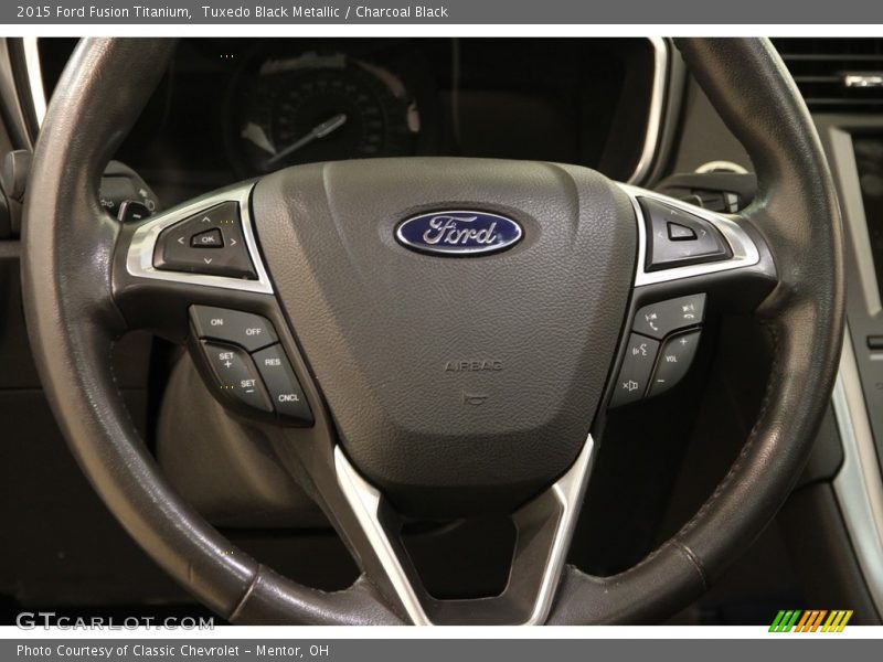 Tuxedo Black Metallic / Charcoal Black 2015 Ford Fusion Titanium