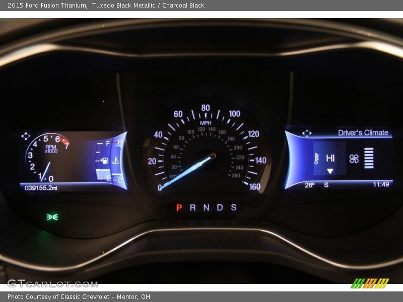 Tuxedo Black Metallic / Charcoal Black 2015 Ford Fusion Titanium