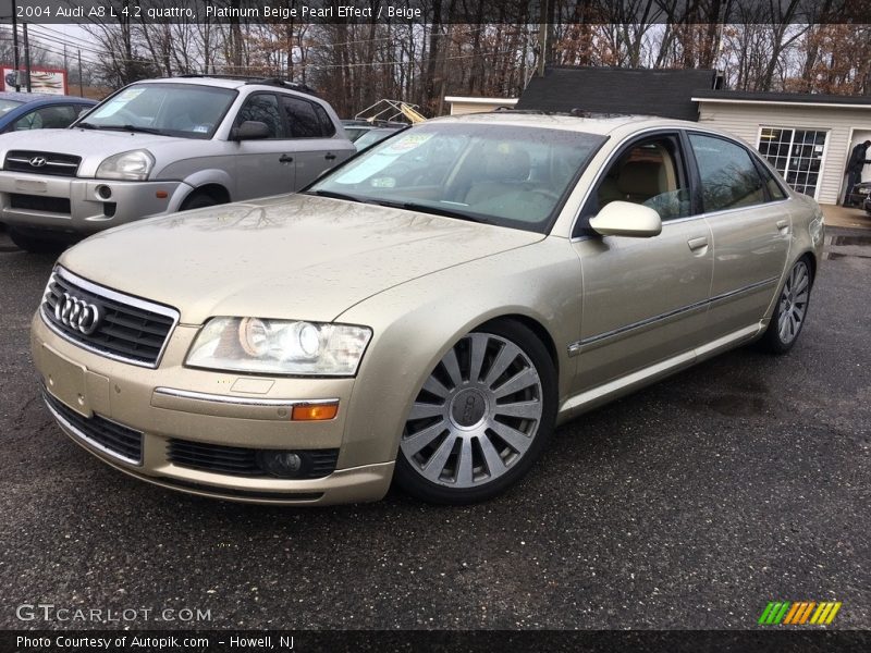 Platinum Beige Pearl Effect / Beige 2004 Audi A8 L 4.2 quattro