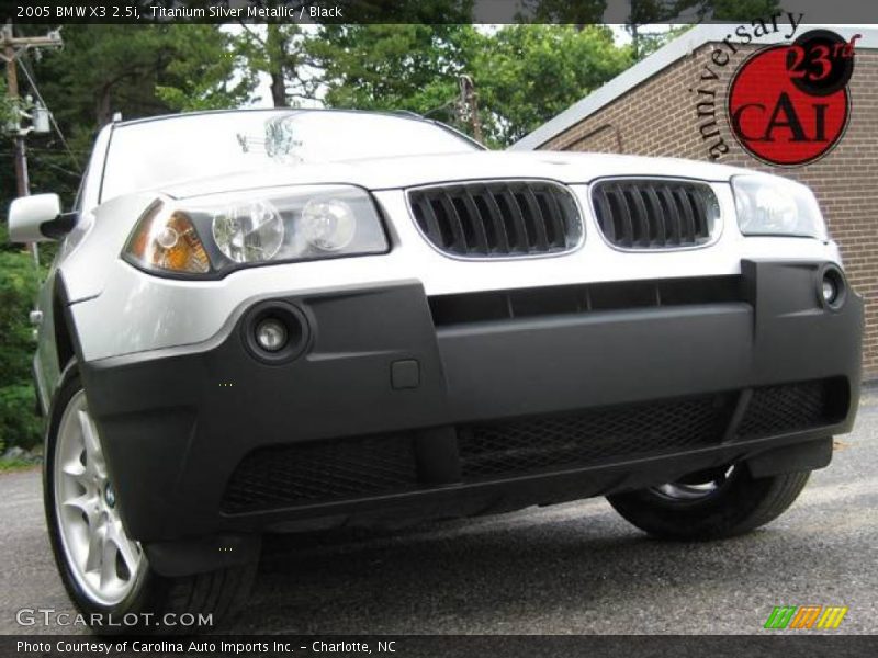 Titanium Silver Metallic / Black 2005 BMW X3 2.5i