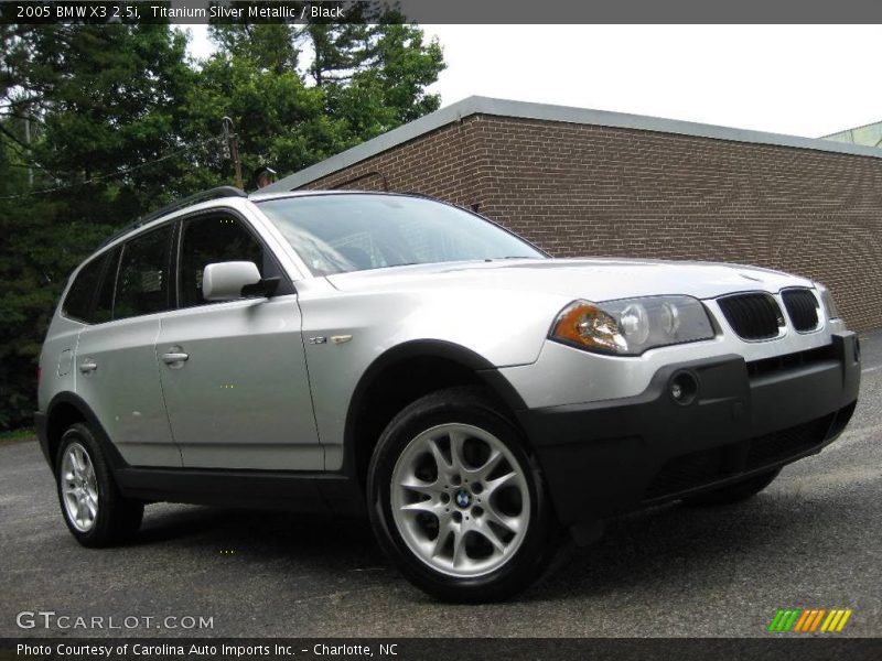 Titanium Silver Metallic / Black 2005 BMW X3 2.5i