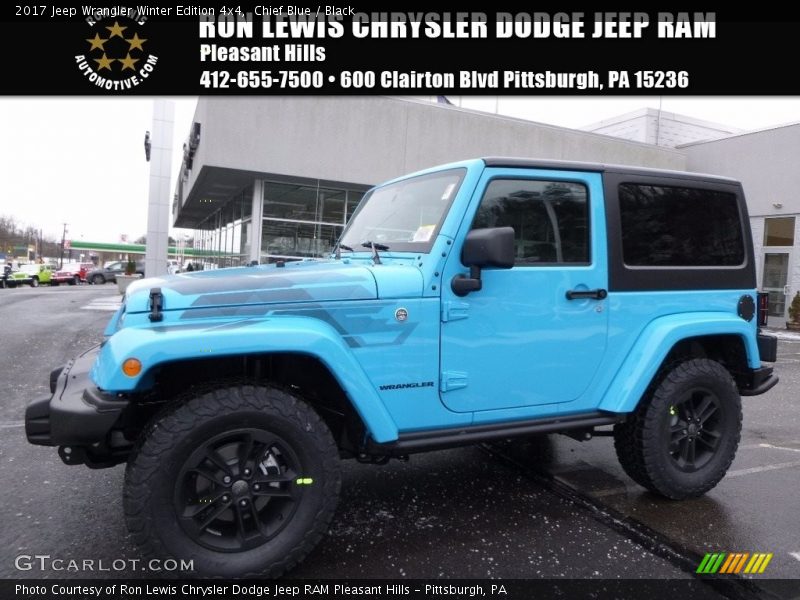 Chief Blue / Black 2017 Jeep Wrangler Winter Edition 4x4