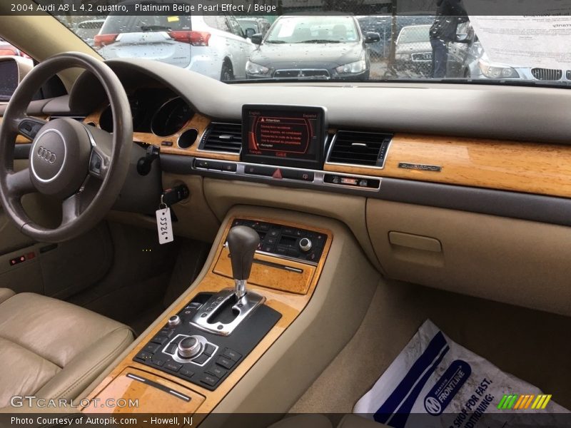 Platinum Beige Pearl Effect / Beige 2004 Audi A8 L 4.2 quattro