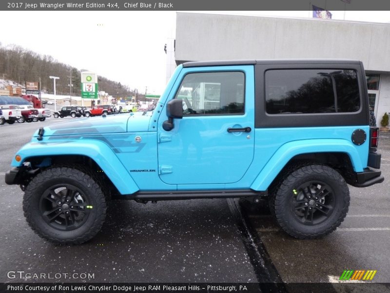 Chief Blue / Black 2017 Jeep Wrangler Winter Edition 4x4
