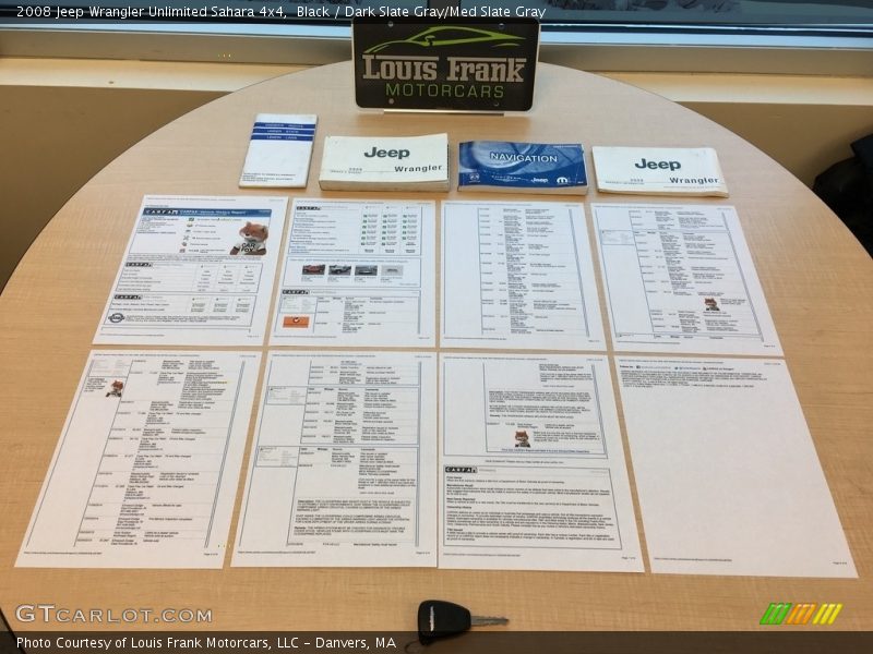 Black / Dark Slate Gray/Med Slate Gray 2008 Jeep Wrangler Unlimited Sahara 4x4