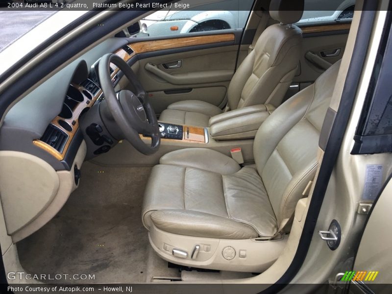 Platinum Beige Pearl Effect / Beige 2004 Audi A8 L 4.2 quattro