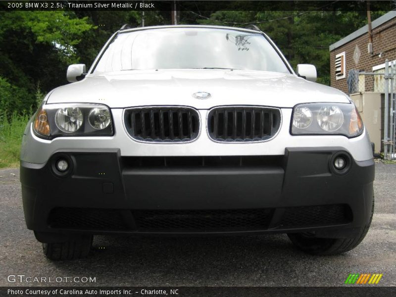 Titanium Silver Metallic / Black 2005 BMW X3 2.5i