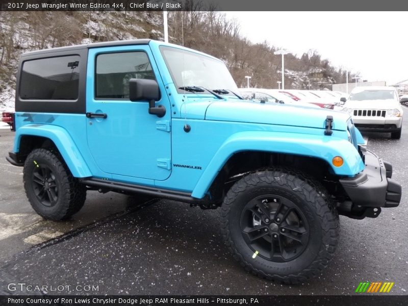 Chief Blue / Black 2017 Jeep Wrangler Winter Edition 4x4
