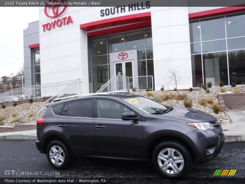 Magnetic Gray Metallic / Black 2015 Toyota RAV4 LE