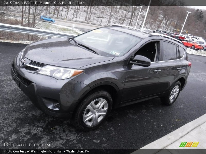 Magnetic Gray Metallic / Black 2015 Toyota RAV4 LE
