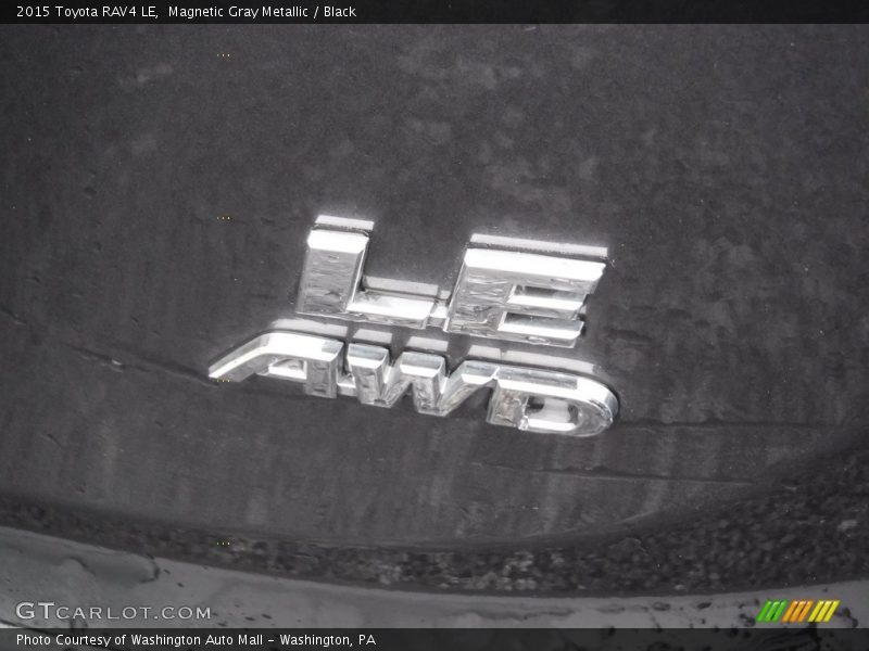 Magnetic Gray Metallic / Black 2015 Toyota RAV4 LE