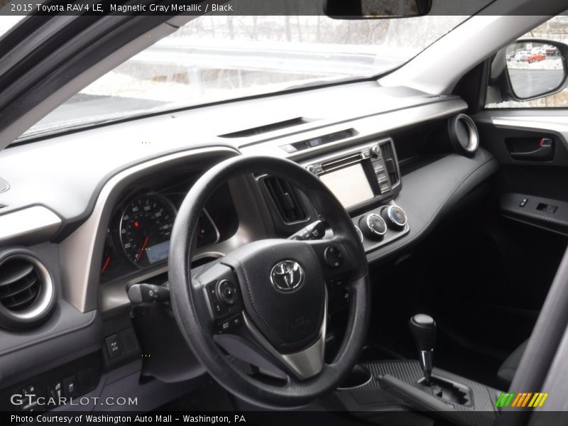 Magnetic Gray Metallic / Black 2015 Toyota RAV4 LE