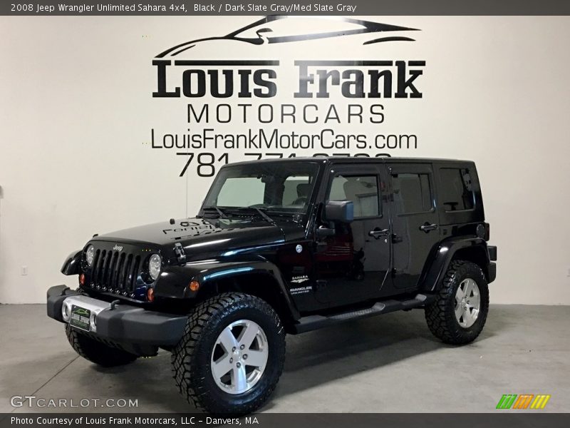 Black / Dark Slate Gray/Med Slate Gray 2008 Jeep Wrangler Unlimited Sahara 4x4