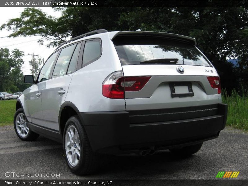 Titanium Silver Metallic / Black 2005 BMW X3 2.5i