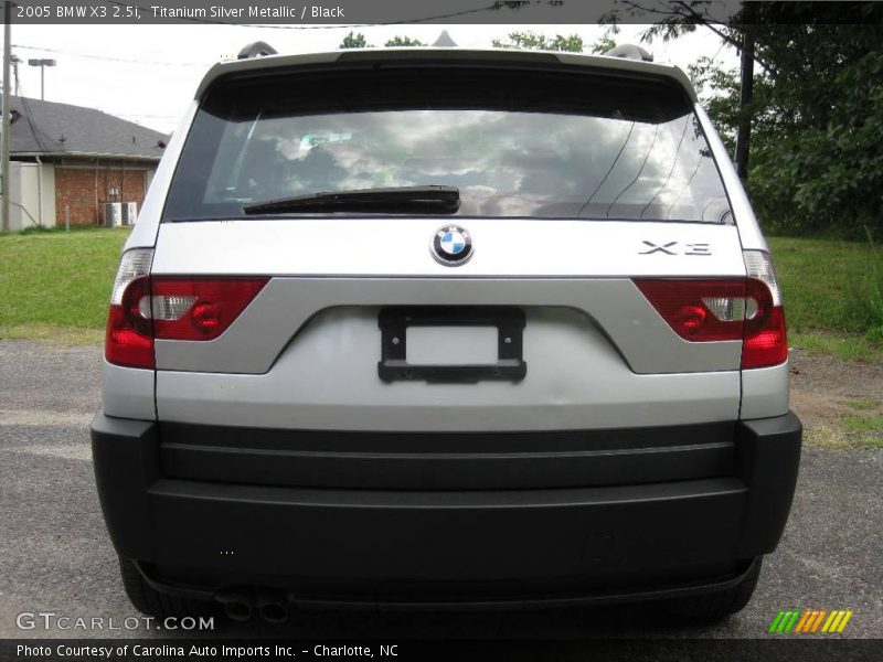 Titanium Silver Metallic / Black 2005 BMW X3 2.5i