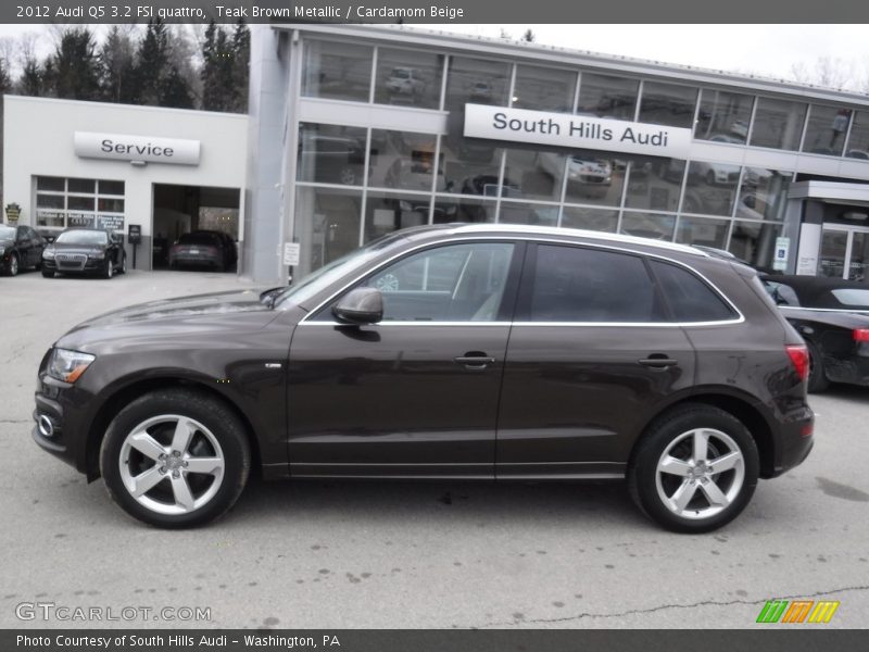 Teak Brown Metallic / Cardamom Beige 2012 Audi Q5 3.2 FSI quattro