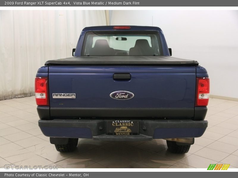 Vista Blue Metallic / Medium Dark Flint 2009 Ford Ranger XLT SuperCab 4x4