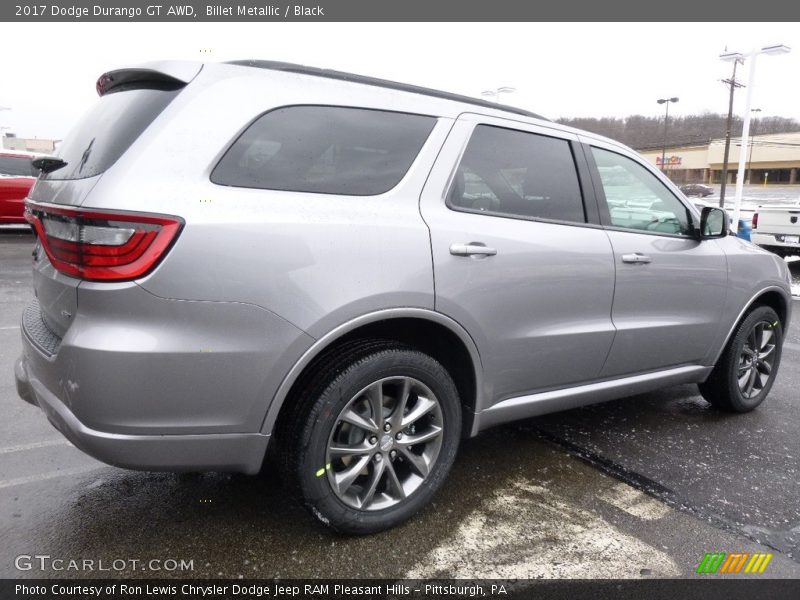 Billet Metallic / Black 2017 Dodge Durango GT AWD