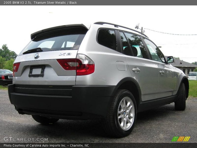 Titanium Silver Metallic / Black 2005 BMW X3 2.5i