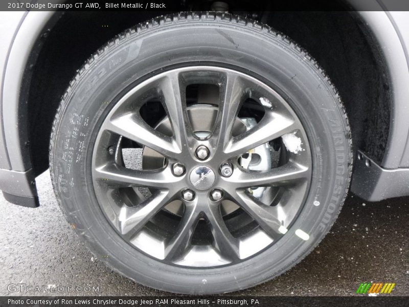 Billet Metallic / Black 2017 Dodge Durango GT AWD