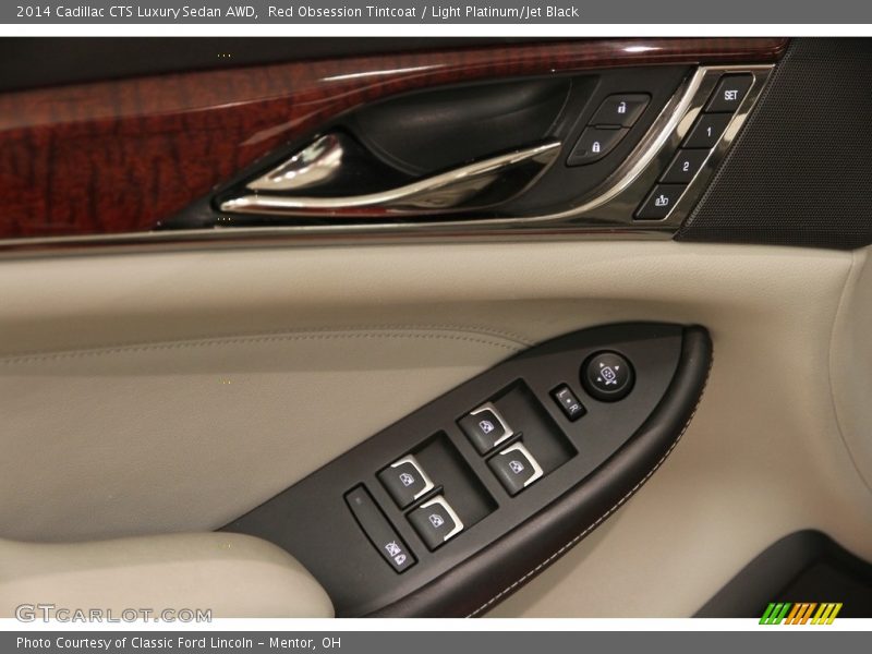 Red Obsession Tintcoat / Light Platinum/Jet Black 2014 Cadillac CTS Luxury Sedan AWD