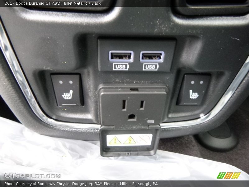 Billet Metallic / Black 2017 Dodge Durango GT AWD