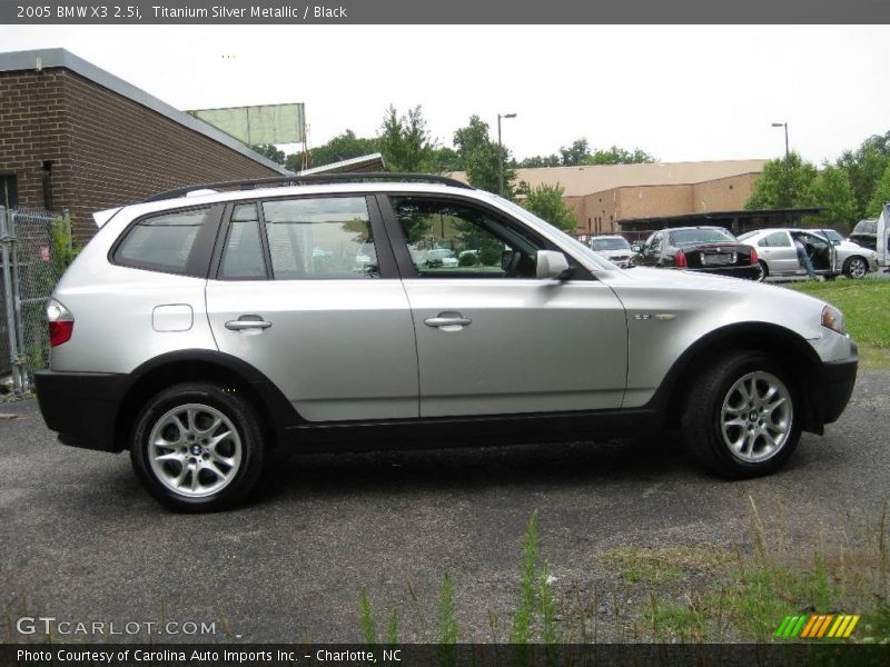 Titanium Silver Metallic / Black 2005 BMW X3 2.5i