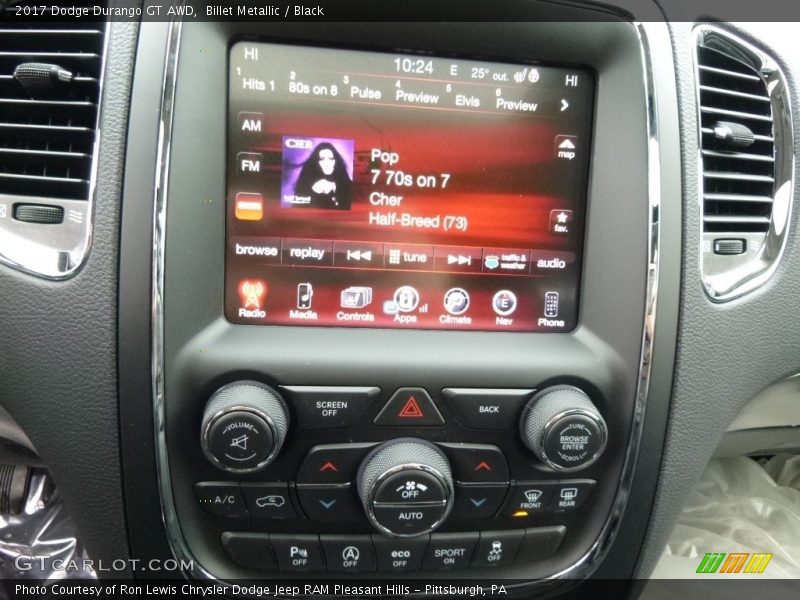 Billet Metallic / Black 2017 Dodge Durango GT AWD