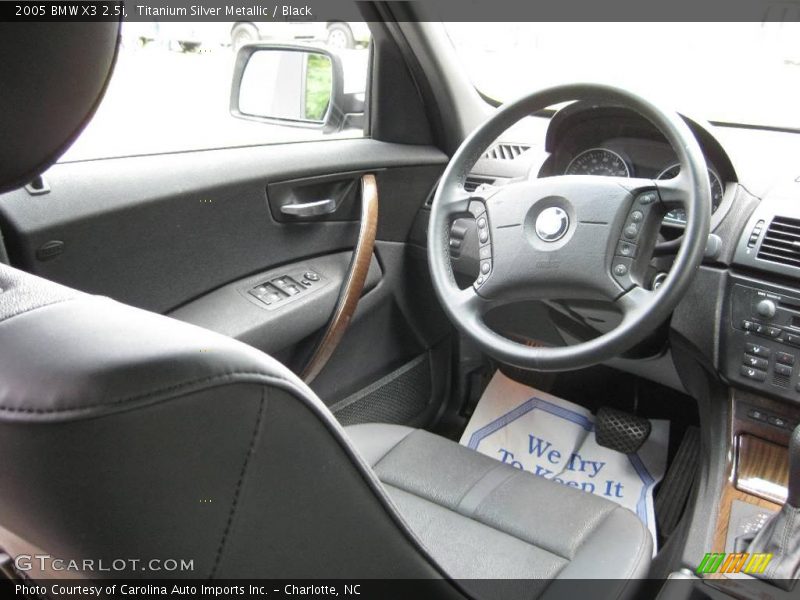 Titanium Silver Metallic / Black 2005 BMW X3 2.5i