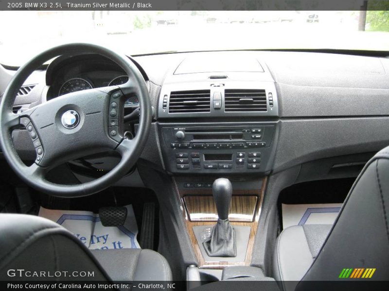 Titanium Silver Metallic / Black 2005 BMW X3 2.5i