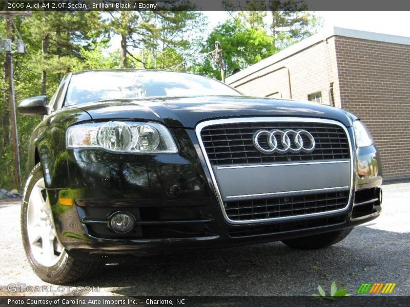 Brilliant Black / Ebony 2006 Audi A4 2.0T Sedan