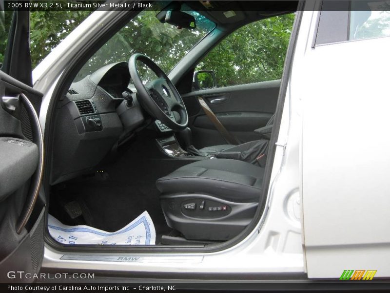 Titanium Silver Metallic / Black 2005 BMW X3 2.5i