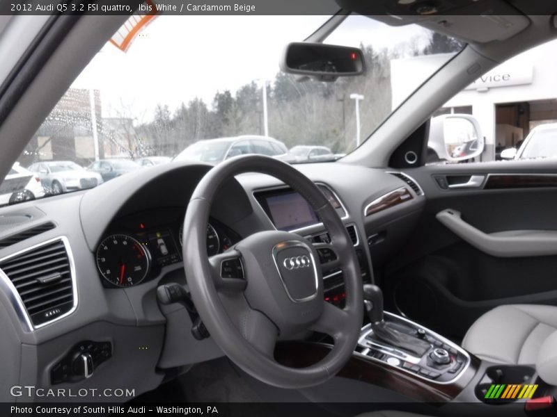 Ibis White / Cardamom Beige 2012 Audi Q5 3.2 FSI quattro