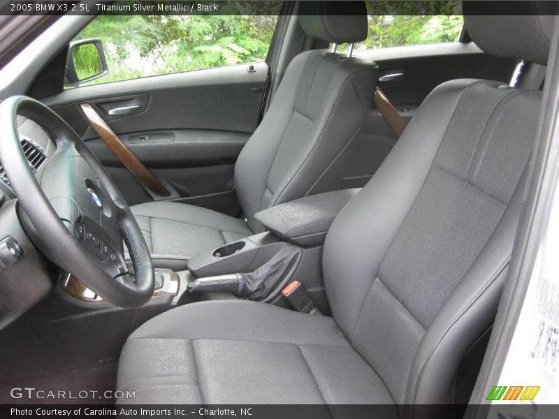Titanium Silver Metallic / Black 2005 BMW X3 2.5i