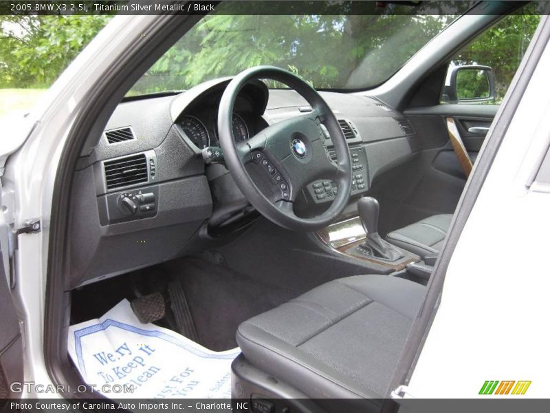 Titanium Silver Metallic / Black 2005 BMW X3 2.5i