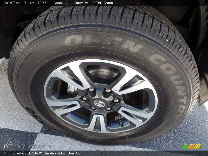Super White / TRD Graphite 2016 Toyota Tacoma TRD Sport Double Cab
