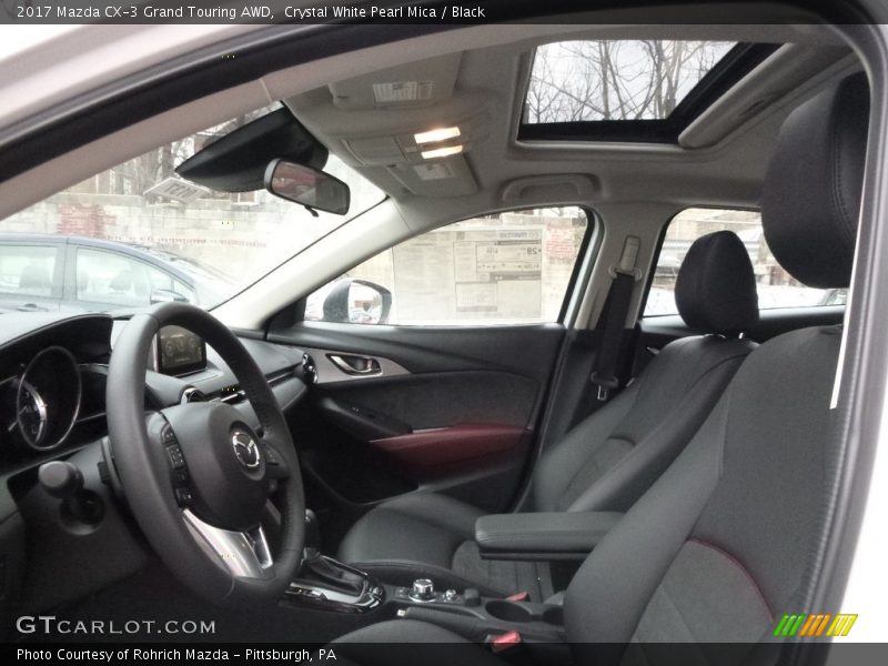 Crystal White Pearl Mica / Black 2017 Mazda CX-3 Grand Touring AWD