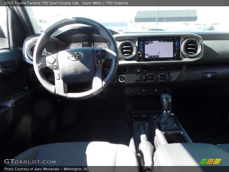Super White / TRD Graphite 2016 Toyota Tacoma TRD Sport Double Cab
