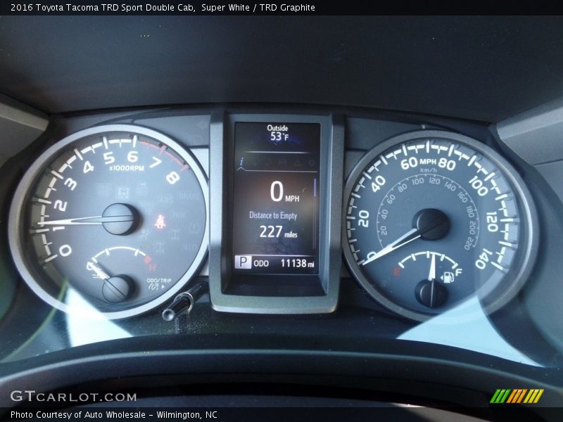 Super White / TRD Graphite 2016 Toyota Tacoma TRD Sport Double Cab