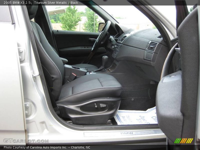 Titanium Silver Metallic / Black 2005 BMW X3 2.5i