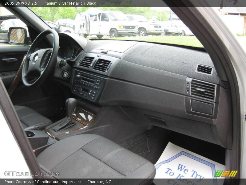Titanium Silver Metallic / Black 2005 BMW X3 2.5i