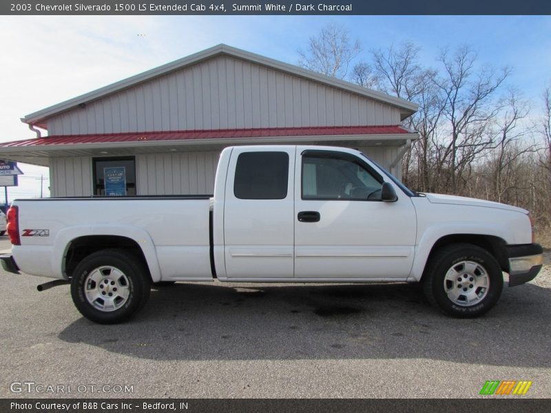 Summit White / Dark Charcoal 2003 Chevrolet Silverado 1500 LS Extended Cab 4x4