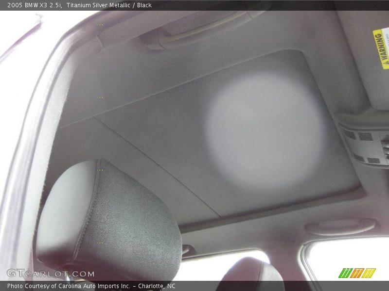 Titanium Silver Metallic / Black 2005 BMW X3 2.5i