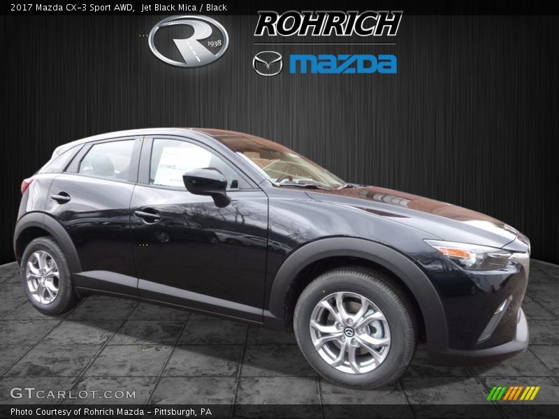 Jet Black Mica / Black 2017 Mazda CX-3 Sport AWD