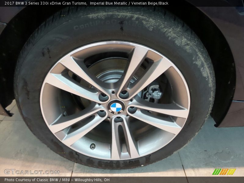 Imperial Blue Metallic / Venetian Beige/Black 2017 BMW 3 Series 330i xDrive Gran Turismo